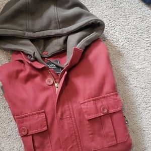 Tavik fleece lined hooded shirt jacket